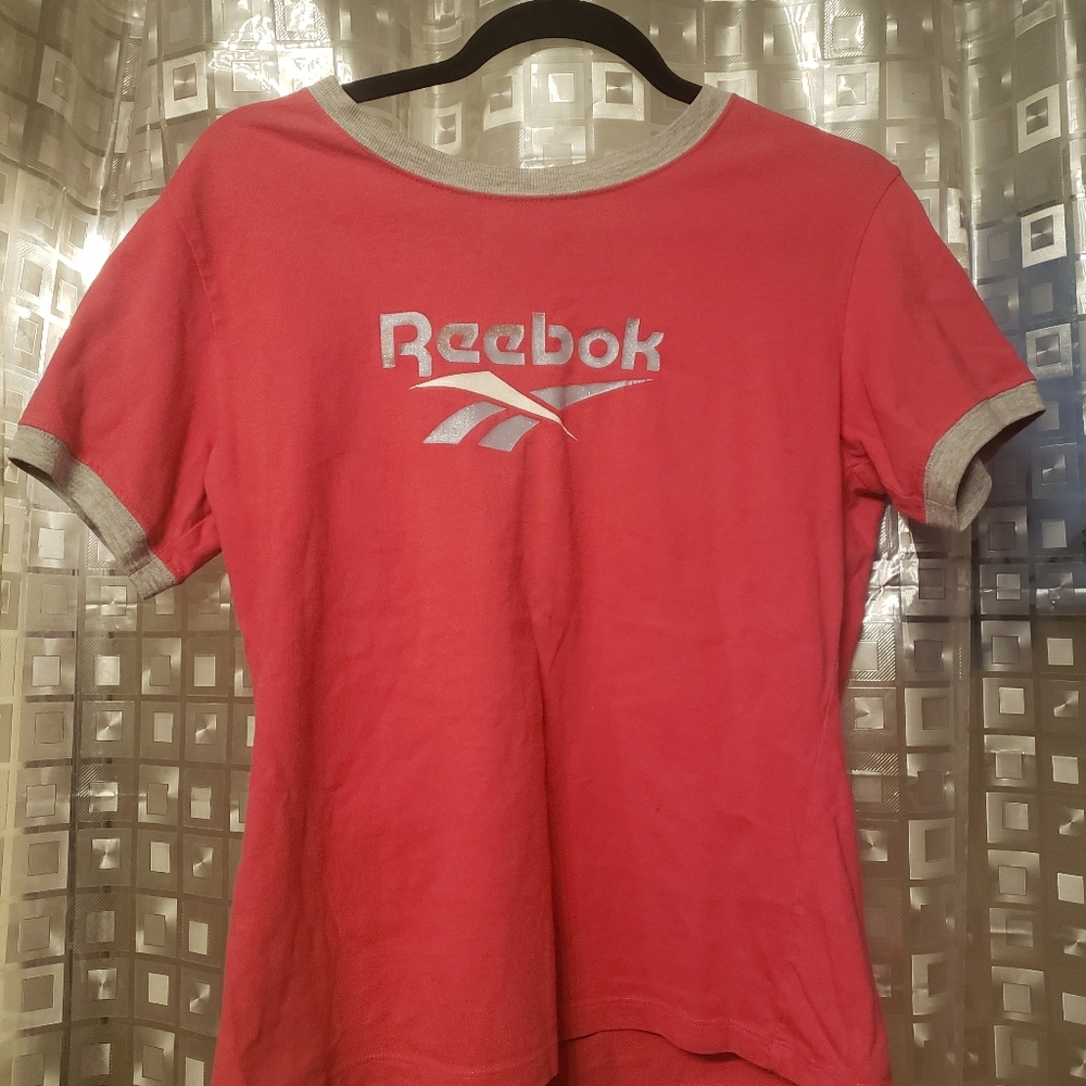 Reebok Coral Tee with Gray Trim